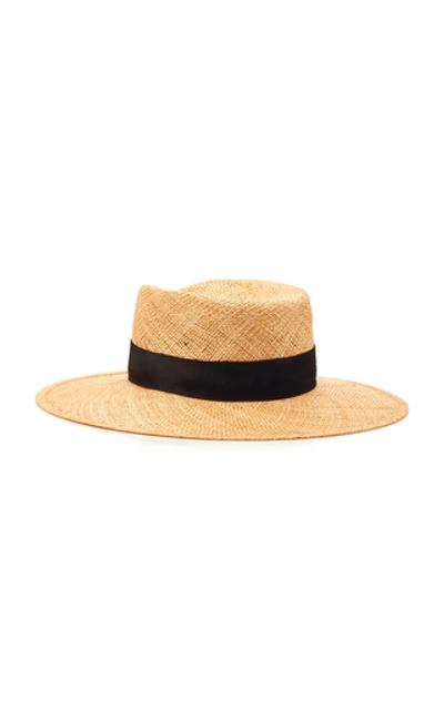 Shop Janessa Leone Jodi Straw Hat In Neutral