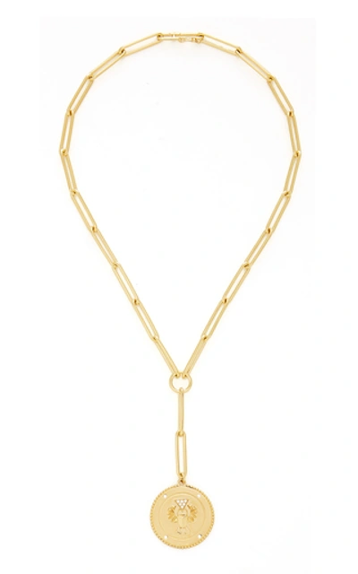 Shop Foundrae Protection 18k Gold And Diamond Necklace
