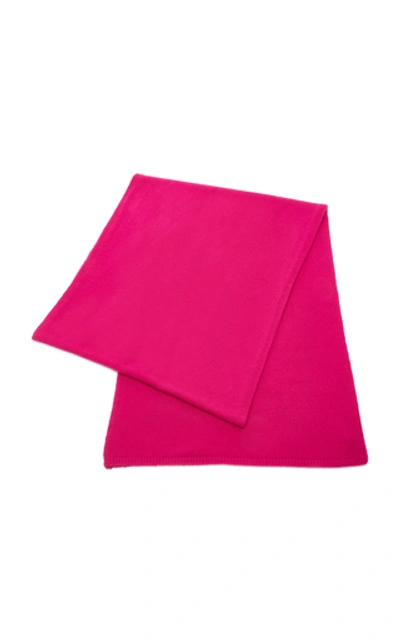 Shop Joseph Magenta Cashmere Scarf In Pink