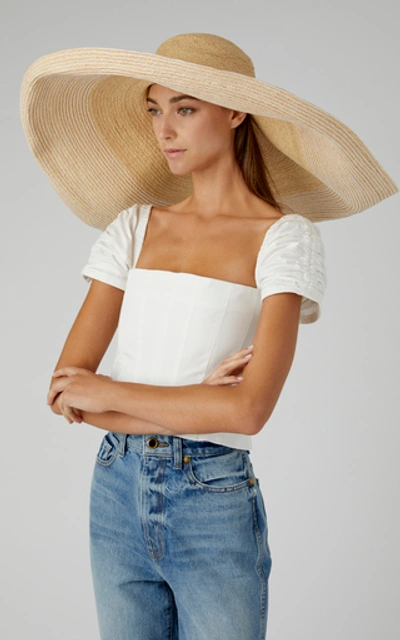 Shop Lola Hats Spinner Again Raffia Hat In White