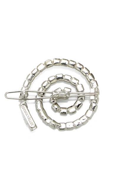 Shop Epona Valley Crystal Coil Barrette In Silver