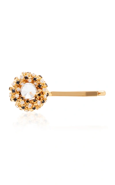Shop Rosantica Caos Crystal-embellished Hairpin In Gold