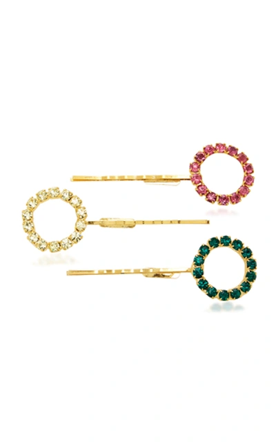 Shop Epona Valley Set-of-3 Lolly Bobby Pins In Multi