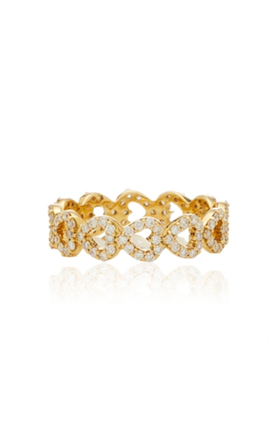 Shop Ashley Mccormick 18k Gold And Diamond Ring
