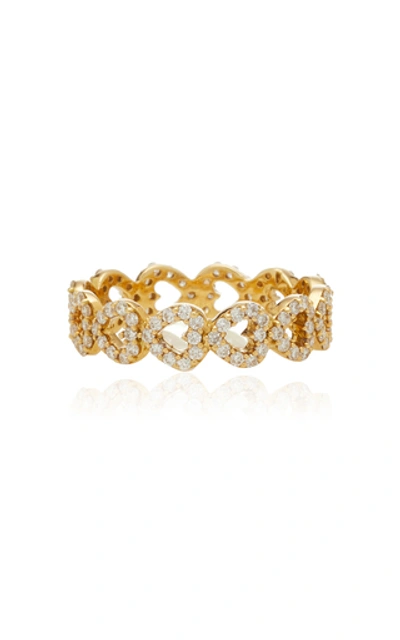 Shop Ashley Mccormick 18k Gold And Diamond Ring