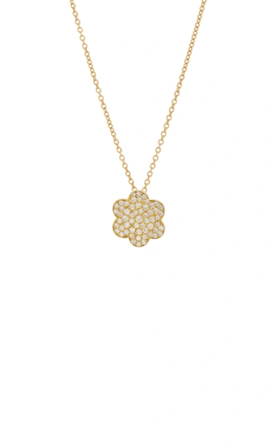 Shop Ashley Mccormick Amelie Icon 18k Gold Diamond Necklace