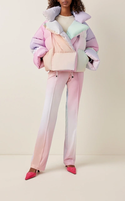 Saks Potts Oversized Colour Block Puffer Jacket In Multicoloured | ModeSens