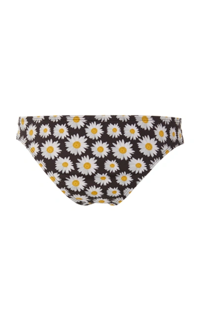 Shop Verde Limon Tunas Printed Bikini Bottoms In Floral