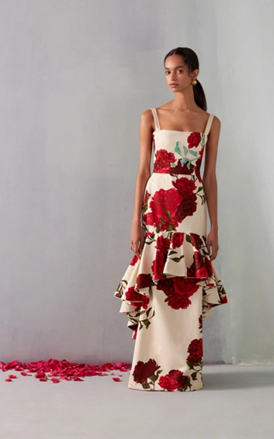 Shop Johanna Ortiz Exclusive Universal Exposition Floral-print Cotton-blend