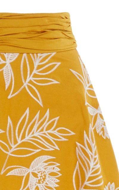 Shop Amur Sandra Skirt In Yellow