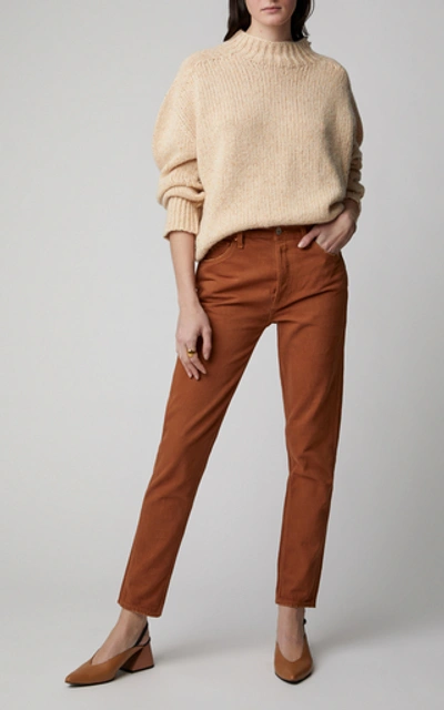 Shop Re/done Cigarette Slim-leg Jeans In Brown