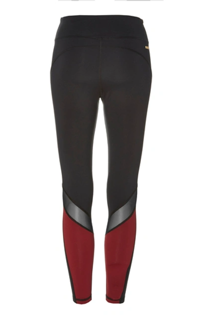 Shop Alala Heroine Color Block Legging In Red