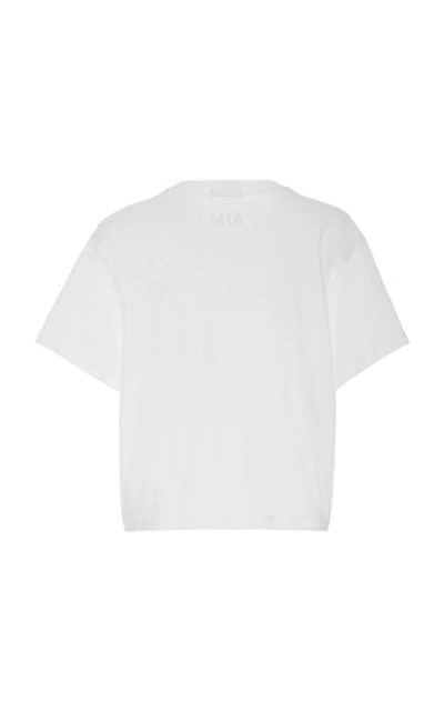 Shop Atm Anthony Thomas Melillo Classic Boy-cut Cotton-jersey T-shirt In White