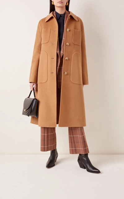 Shop Acne Studios Orein Double-breasted Cashmere-blend Coat In Neutral