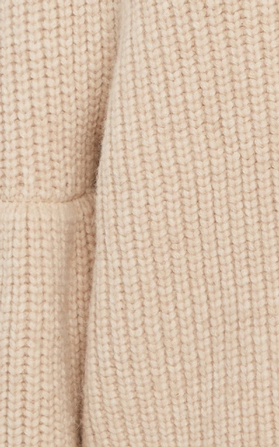 Shop Ulla Johnson Raquel Ribbed Alpaca-blend Sweater In Neutral