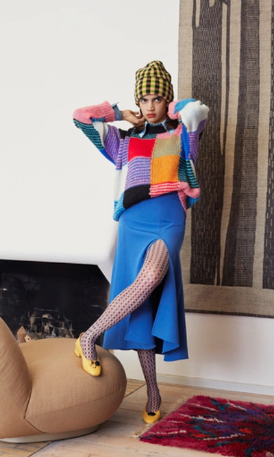 Shop Stine Goya Sana Patchwork-effect Sweater In Multi