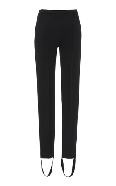 Shop Givenchy Stretch-twill Stirrup Pants In Black