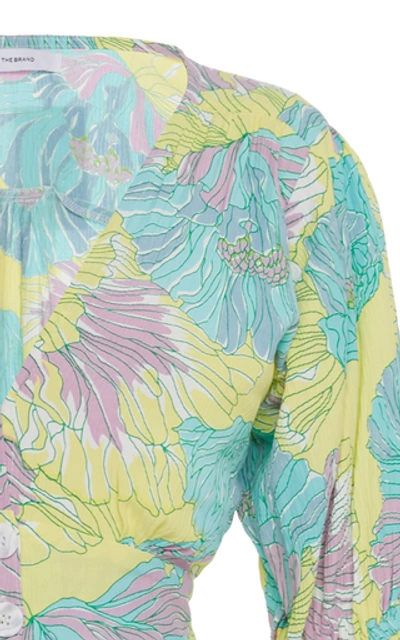 Shop Faithfull The Brand Rafa Floral-print Crepe Midi Dress