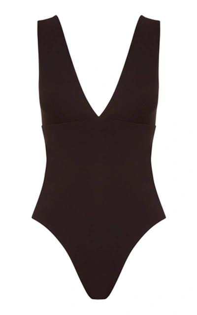 Shop Bondi Born Veronica One-piece Swimsuit In Brown