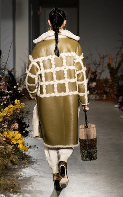 Shop Ulla Johnson Tatiana Tie-detailed Merino Wool Sweater In White