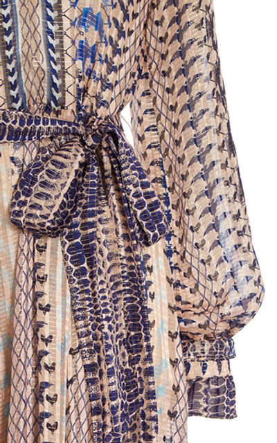 Shop Temperley London Delilah Silk-blend Dress In Print
