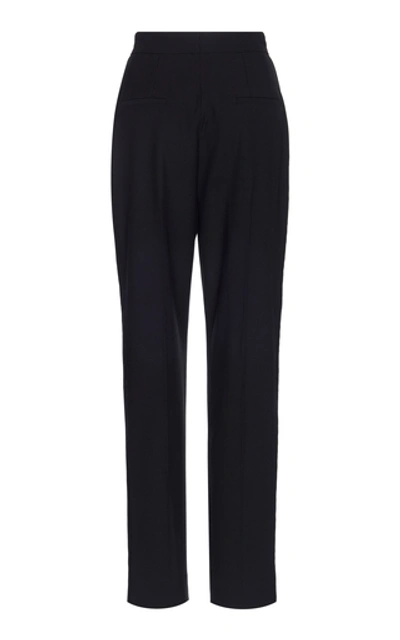 Shop Dolce & Gabbana High-waisted Tapered-leg Trousers In Black
