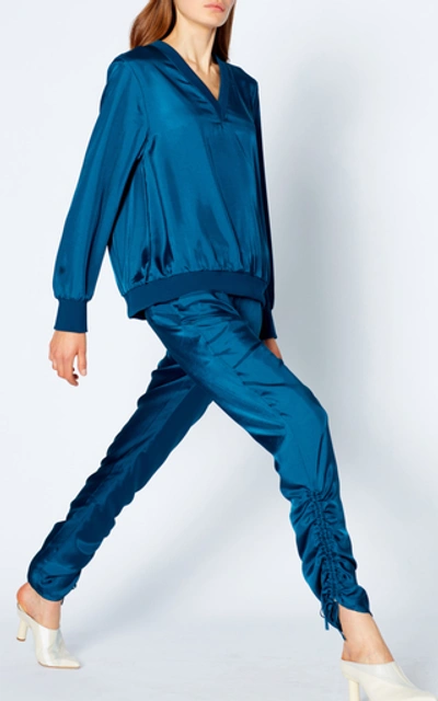 Shop Tibi Mendini Top In Blue