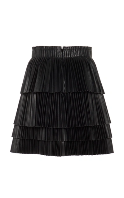 Shop Alexis Briana High-waisted Faux Leather Mini Skirt In Black