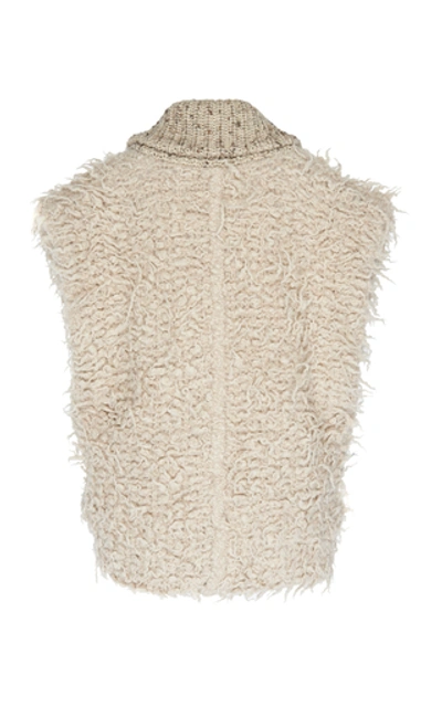 Shop Isabel Marant Layden Wool Knit Vest In White