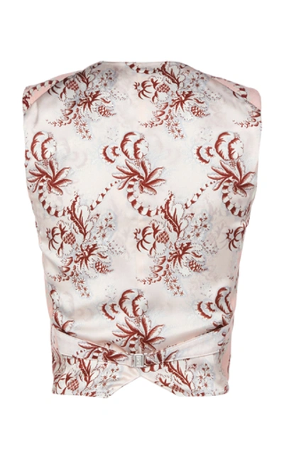 Shop Rabanne Printed Cotton-blend Vest