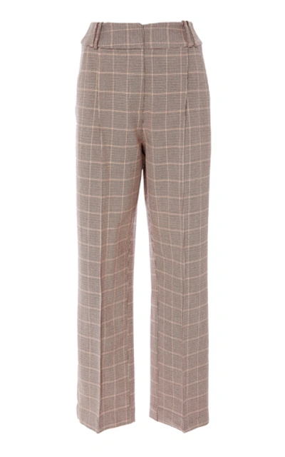 Shop Acler Woodhouse Plaid Twill Pants In Print