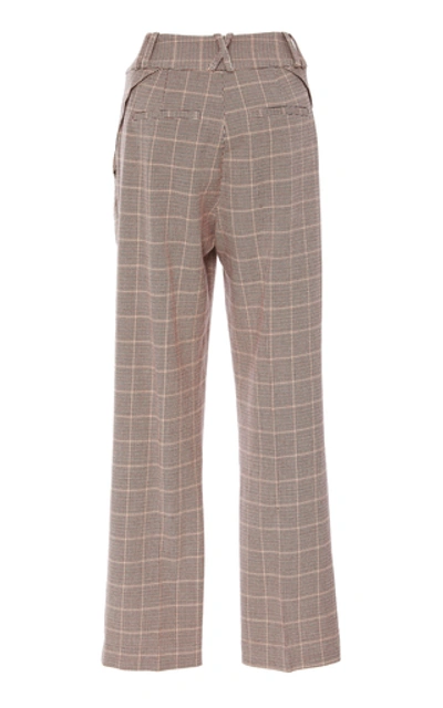 Shop Acler Woodhouse Plaid Twill Pants In Print