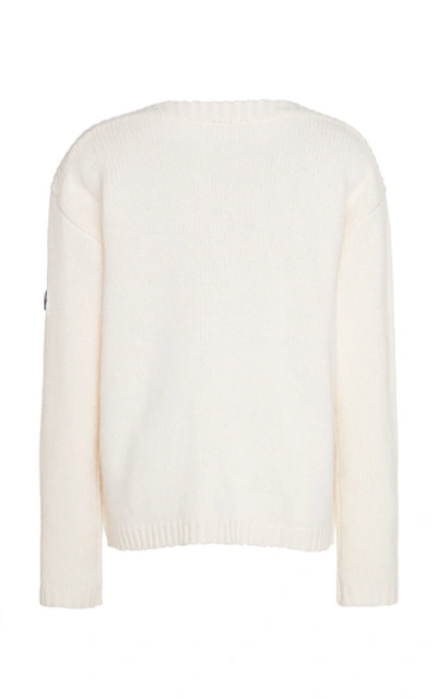 Shop Bogner Mahina Intarsia Cashmere Sweater In White
