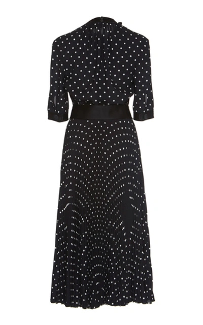Shop Prada Polka Dot Short-sleeve Dress In Print