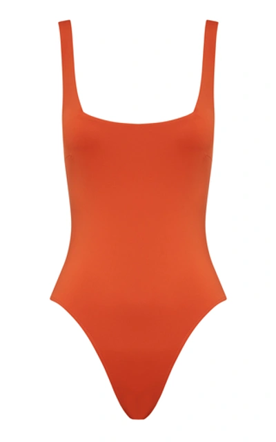 Shop Bondi Born Margot One-piece High-cut Swimsuit In Orange