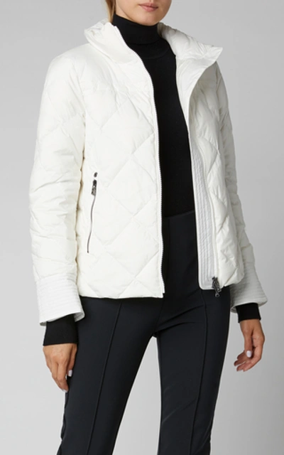 Shop Bogner Palina Quilted Shell Down Coat In White