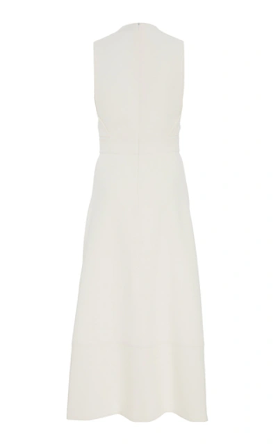 Shop Proenza Schouler Embellished Cut-out Crepe Midi Dress In White