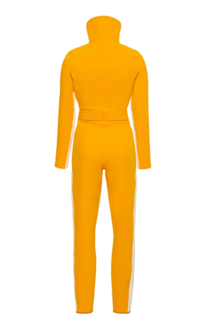 Shop Cordova Striped Stretch-shell Snowsuit In Yellow