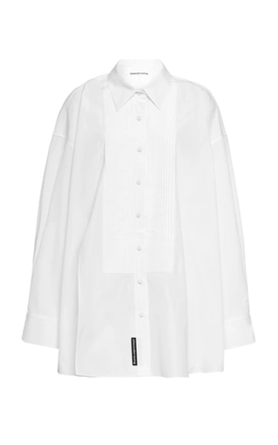 Shop Alexander Wang Cotton-poplin Shirt In White