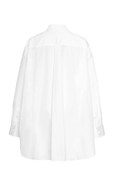 Shop Alexander Wang Cotton-poplin Shirt In White