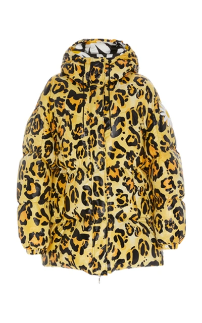 Shop Moncler Genius 0 Moncler Richard Quinn Leopard-print Quilted Shell Dow In Animal