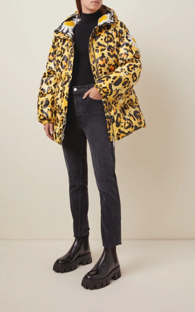 Shop Moncler Genius 0 Moncler Richard Quinn Leopard-print Quilted Shell Dow In Animal