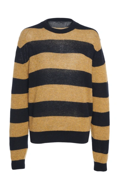 Shop Khaite Viola Striped Wool Sweater