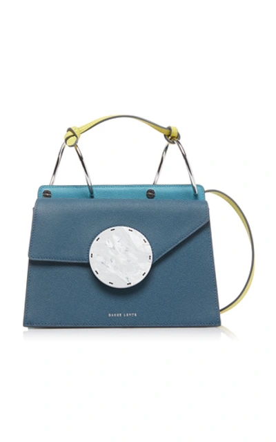 Shop Danse Lente Phoebe Bis Leather Shoulder Bag In Blue