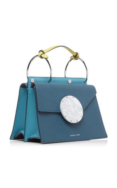 Shop Danse Lente Phoebe Bis Leather Shoulder Bag In Blue