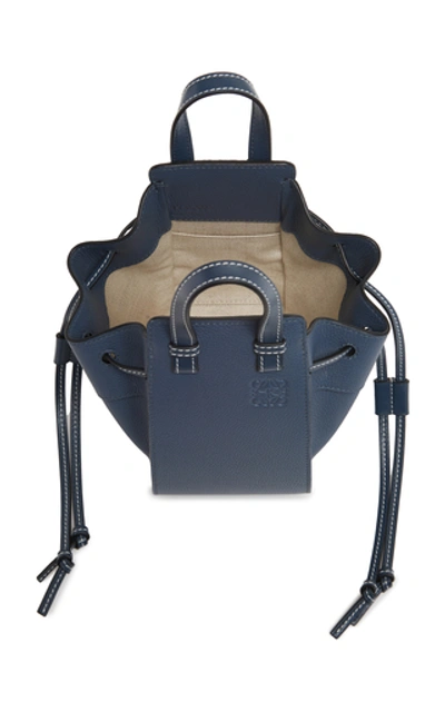 Shop Loewe Hammock Mini Leather Shoulder Bag In Blue