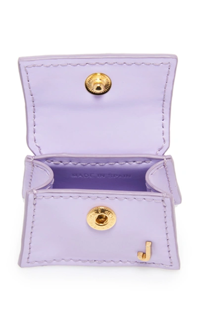 Shop Jacquemus Le Chiquiti Leather Bag In Purple