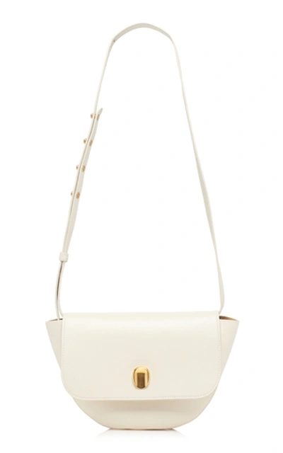 Shop Wandler Billy Leather Bag In Ivory