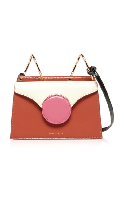 Shop Danse Lente Phoebe Patent Leather Mini Bag In Orange