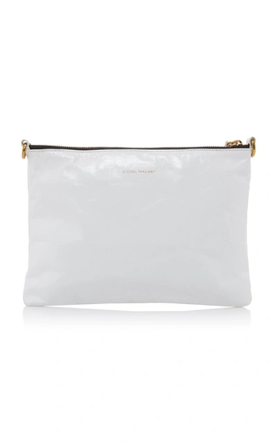 Shop Isabel Marant Nessah Leather Shoulder Bag In White
